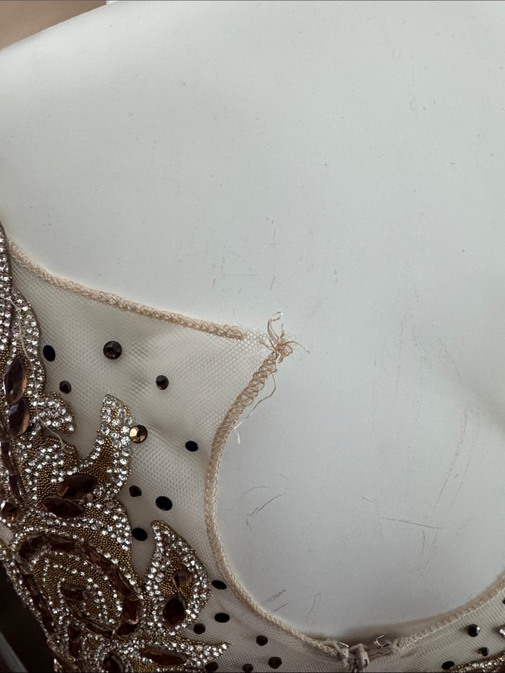 Size 6 Azzure high end couture gown. Missing button pageant glitz glamour - Picture 11 of 16